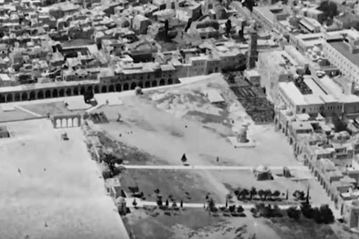 the rising NW corner of the temple mount